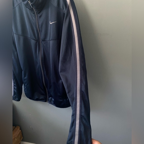 Vintage Nike Mens Epic Jacket Blue Full Zip Atheisure Workout Track Jacket - Picture 3 of 7